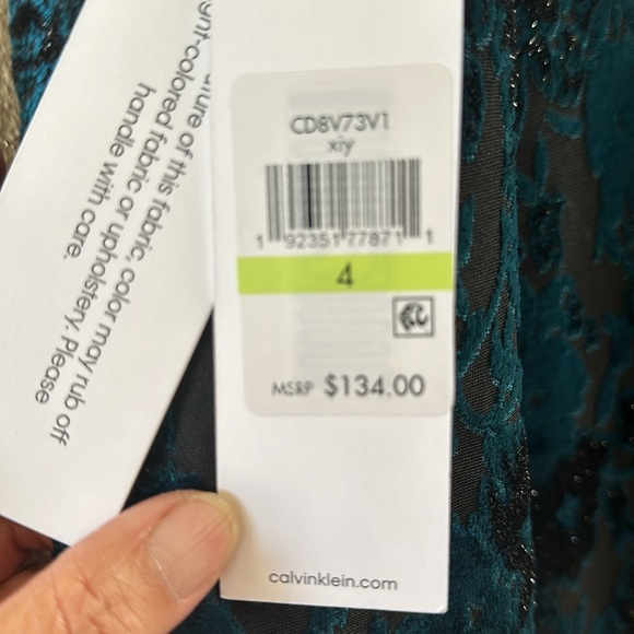 Calvin Klein Sz 4 NWT A Line Cocktail Dress - Picture 9 of 9